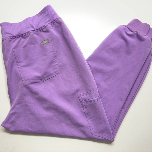 FIGS Scrub Set Womens Large Catarina Top XL/P Zamora Bottoms In Lavender Purple - Picture 6 of 10